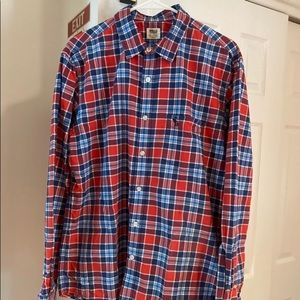 Who.A.U red plaid shirt